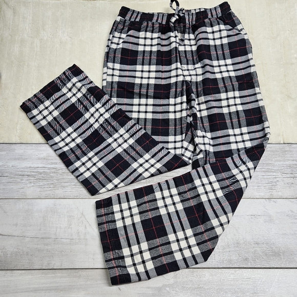 Eddie Bauer Sleepwear Pants Mens Medium Buffalo Plaid Checked Flannel Cotton - Picture 1 of 9